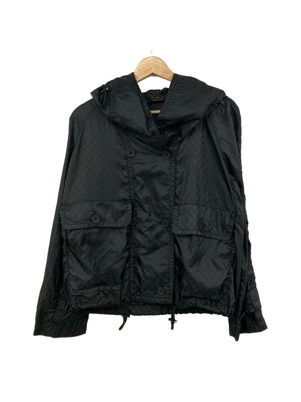 Louis Vuitton Jacket S Wsja 01 Black Long Sleeve Monogram Pattern Spring 36